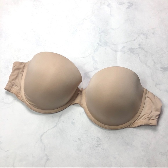 [Pink] Strapless Push Up Bra - Picture 1 of 2